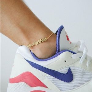 Limited edition Sporty&Rich gold plated anklet